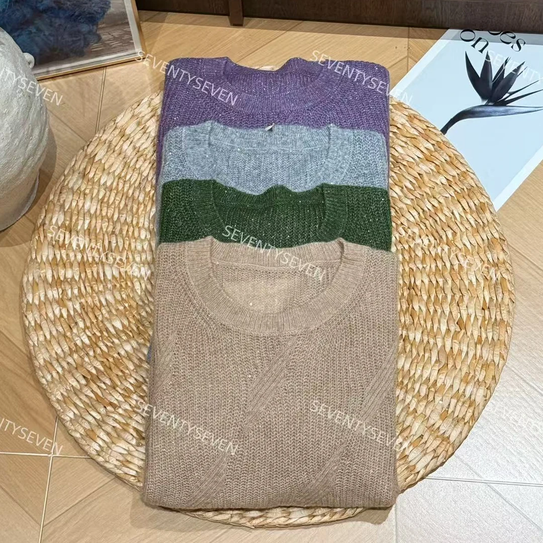 E609-E612#Korea韩系定制款圆领套头高级感毛衣（毛衣都会起球掉毛