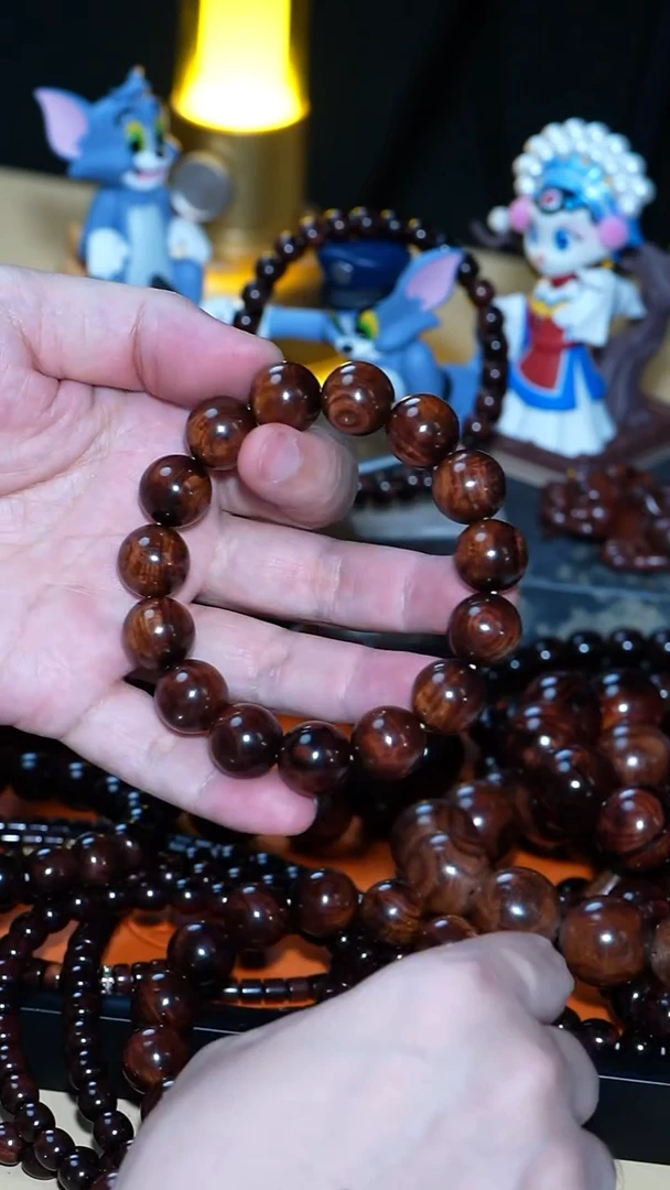 手串/手链黄花梨/降香黄檀海南黄花梨1.5 顺纹水波 沉水