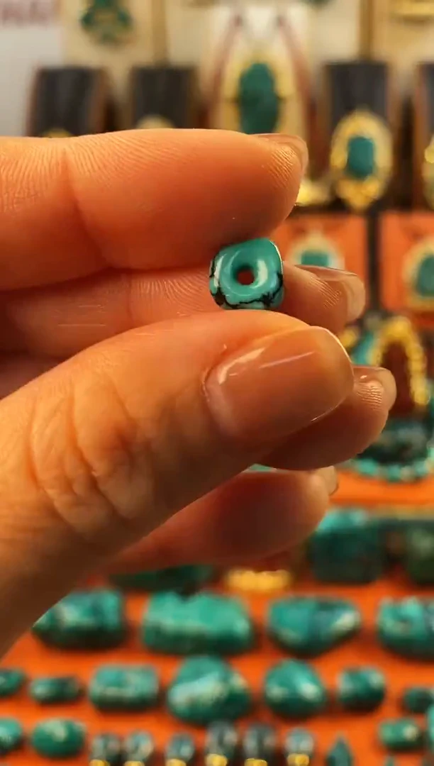 未镶嵌绿松石.网花 单颗  8.1mm