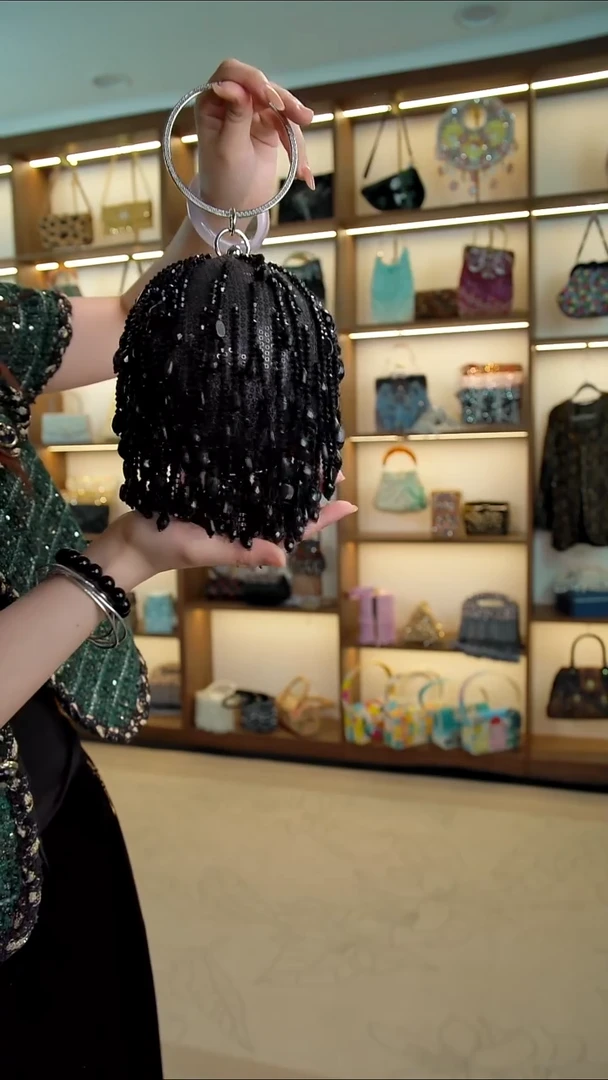 织物Fjss-666百格汇手工串珠包