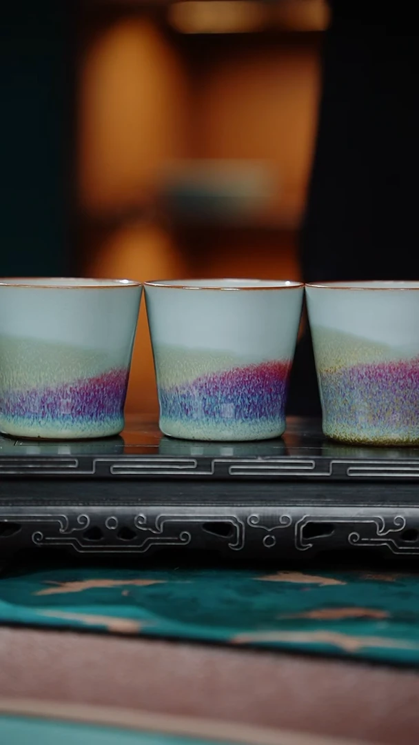 21-5桶型杯（田园风光窑变随机）