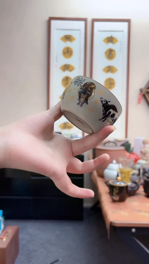 五牛茶杯五牛茶杯