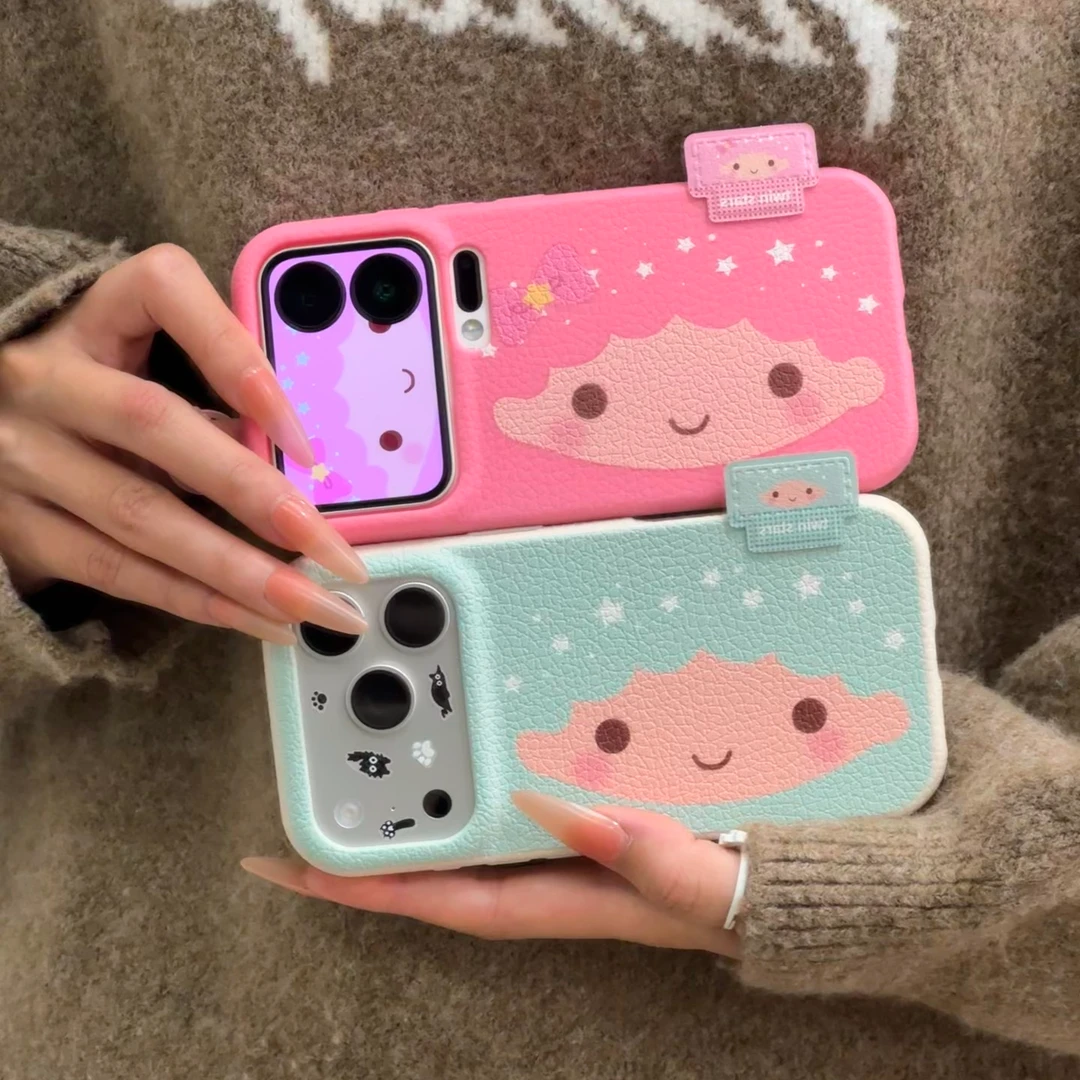 BANCA双子星娃娃标签适用苹果17/16手机壳华为vivo小米17oppo套