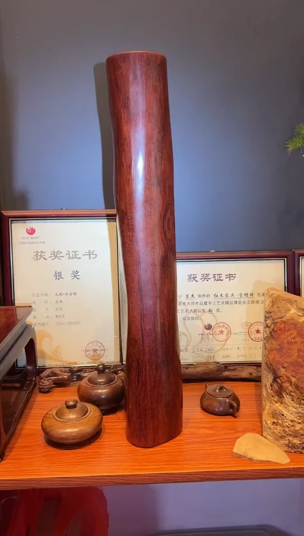 紫檀木类端景台印度小叶紫檀横材