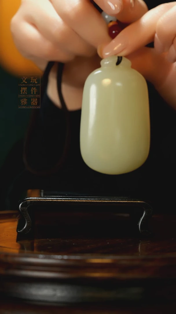 玉《平安如意无事牌》手把件摆件