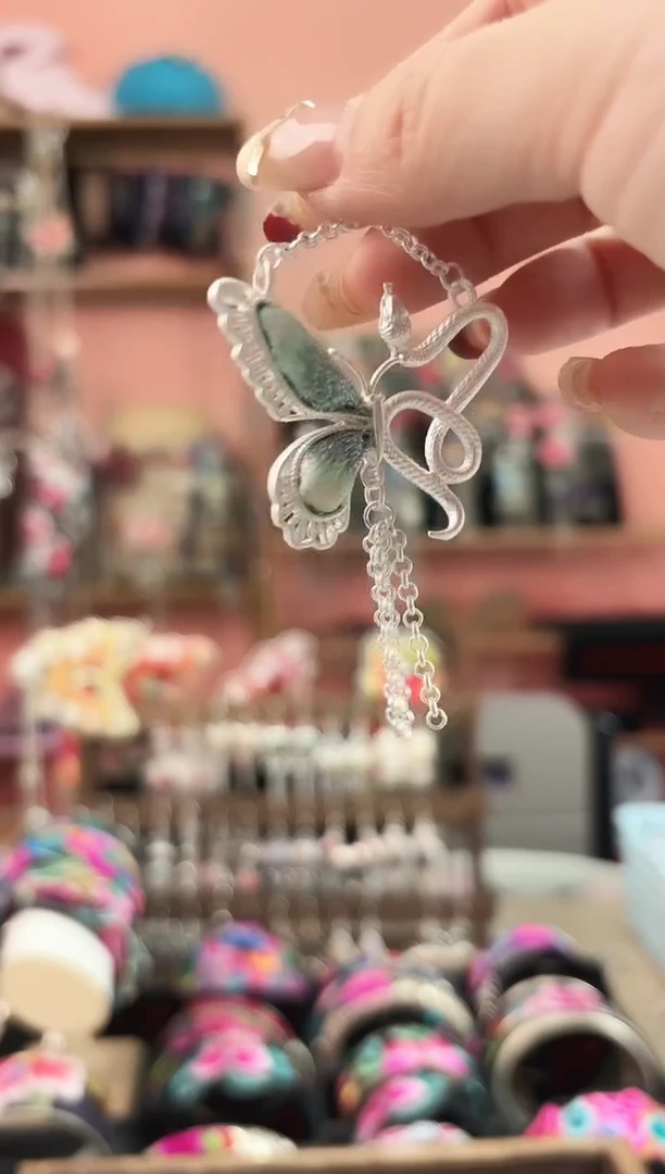 织绣艺枝独绣手工饰品112