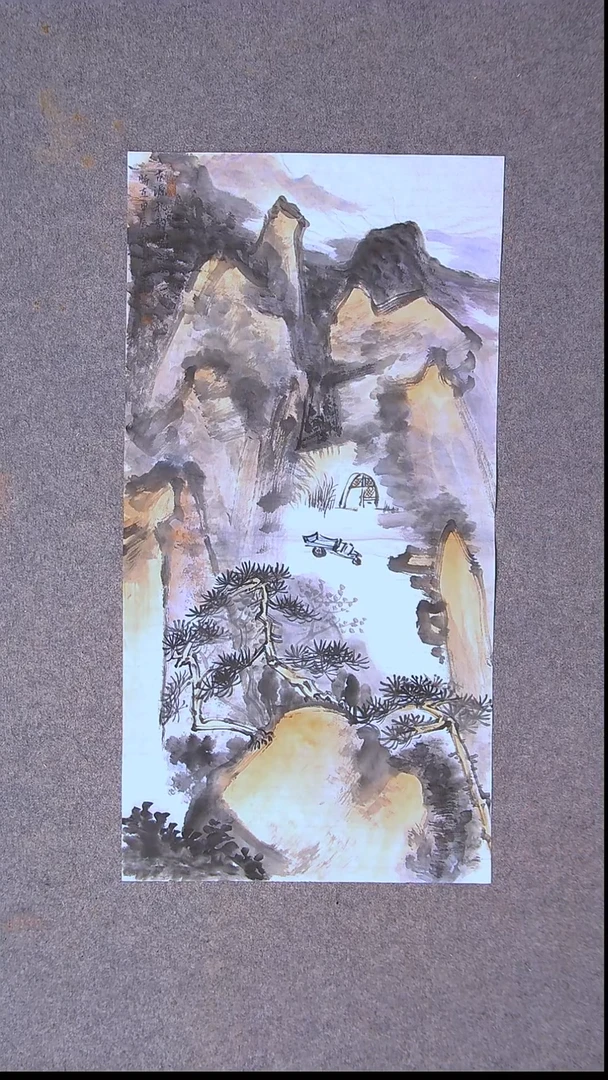 国画王彦龙 甘肃定西69*34尺寸两平尺