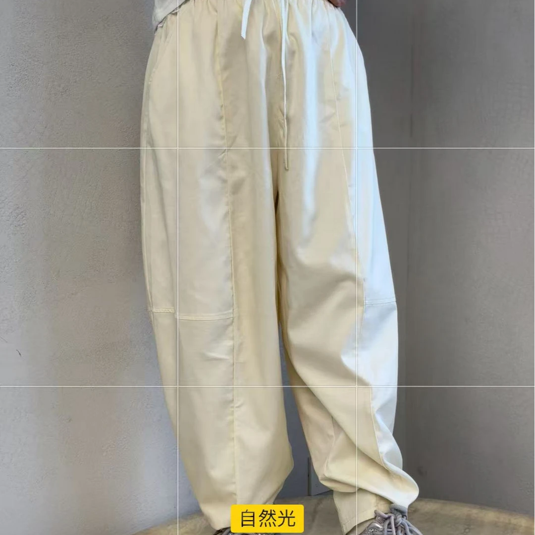 AR粉丝内购会-2025春季新品松紧腰休闲百搭束脚工装裤【R-3190】