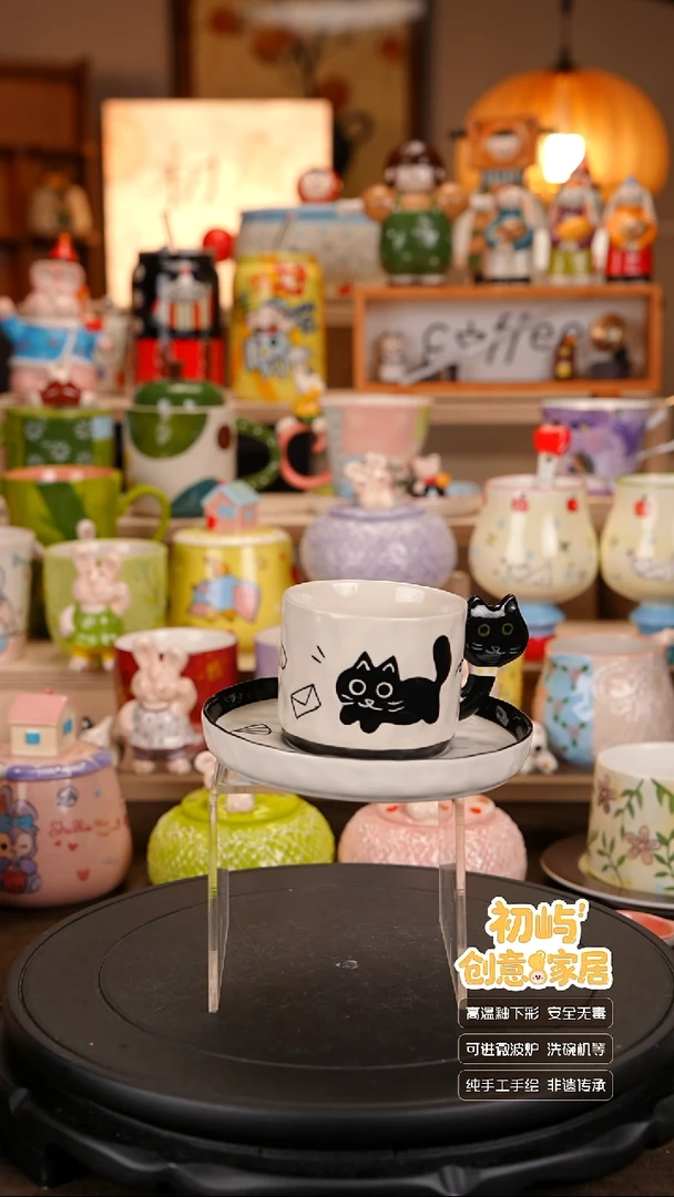 瓷初屿手工手绘陶瓷餐具健康釉下彩