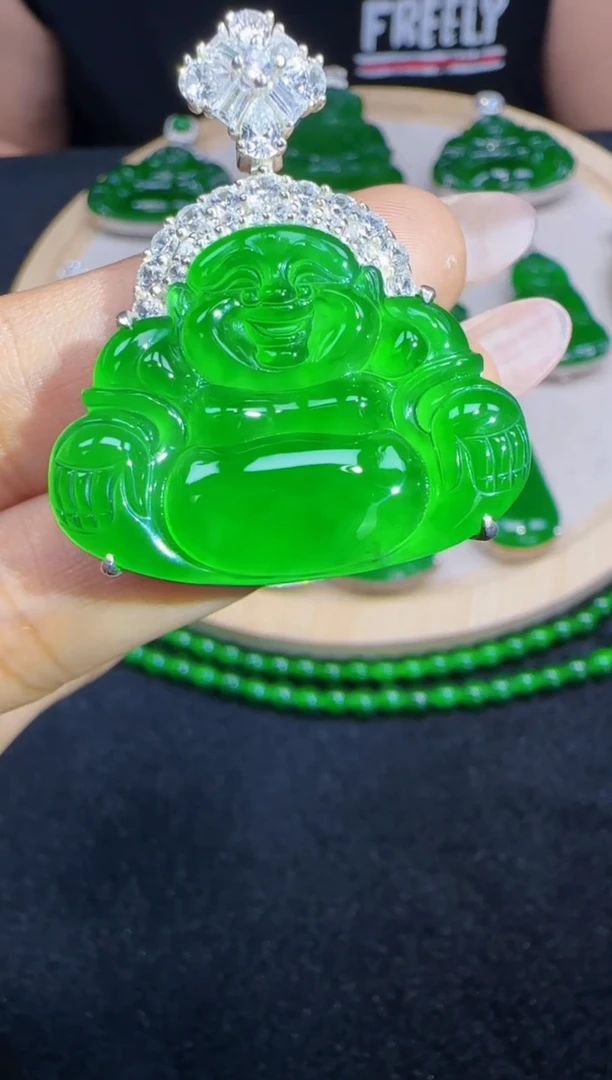 未镶嵌定制翡翠翡翠吊坠247