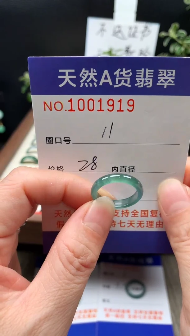 未镶嵌戒指翡翠11#