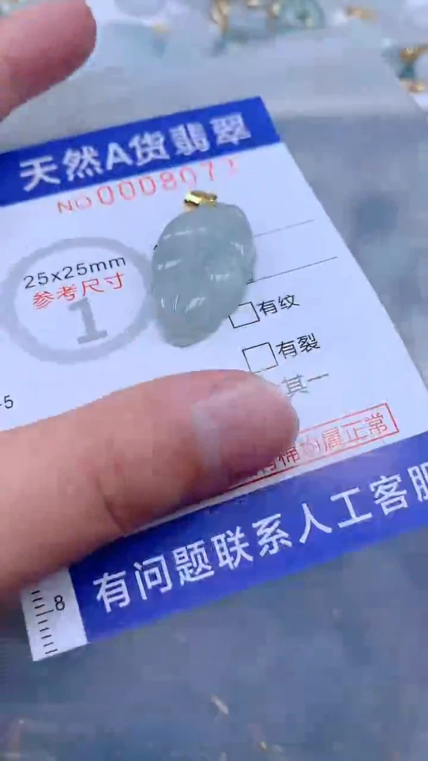 翡翠未镶嵌吊坠(不含链)1