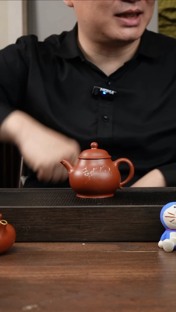 茶杯紫砂朱泥潘壶     170CC    微瑕