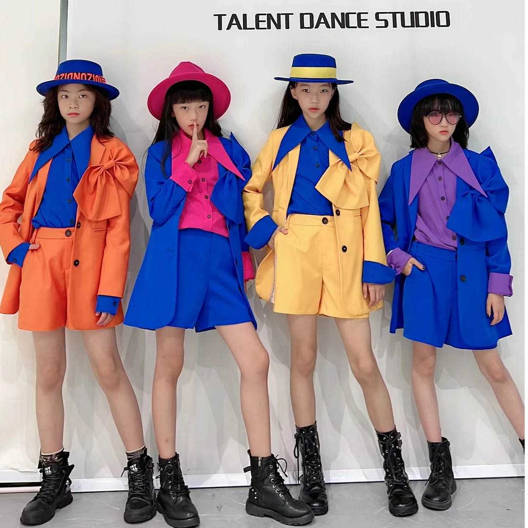 儿童女演出服时尚街舞亲子嘻哈洋气韩版B类走秀舞台帽子网红万能