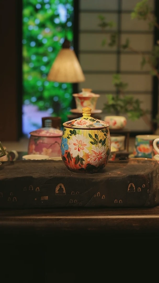 陶瓷景德镇高温手绘釉下彩设计师款式