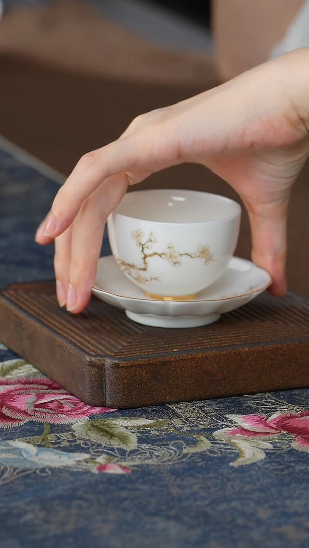 【梅花-小杯+杯垫】