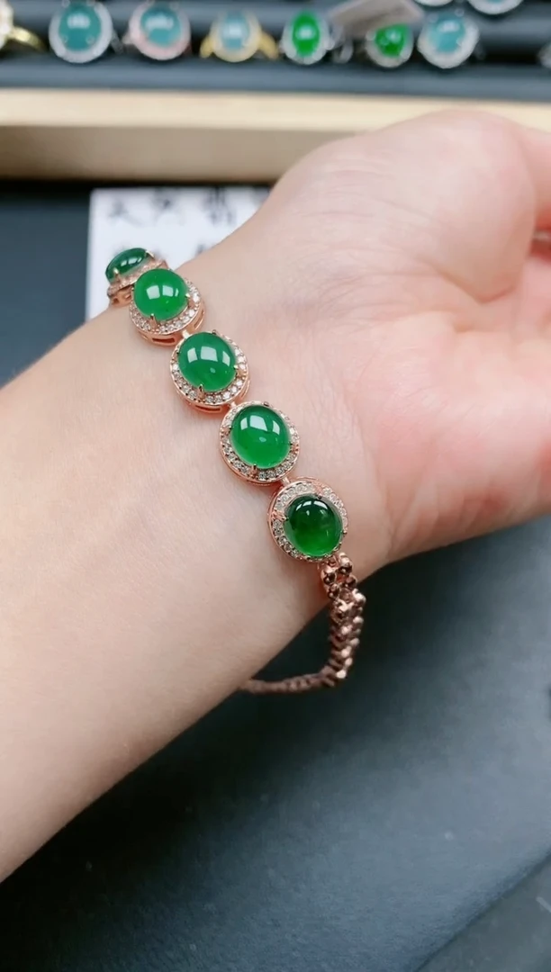 翡翠戒指银S925镶嵌111111