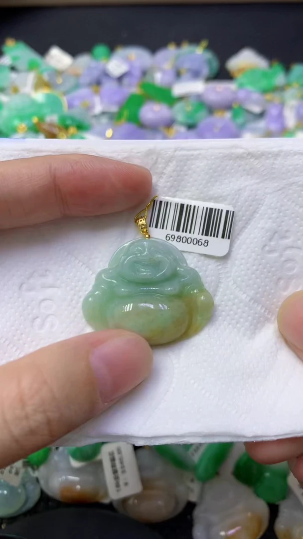 颈饰未镶嵌翡翠天然缅甸翡翠A货