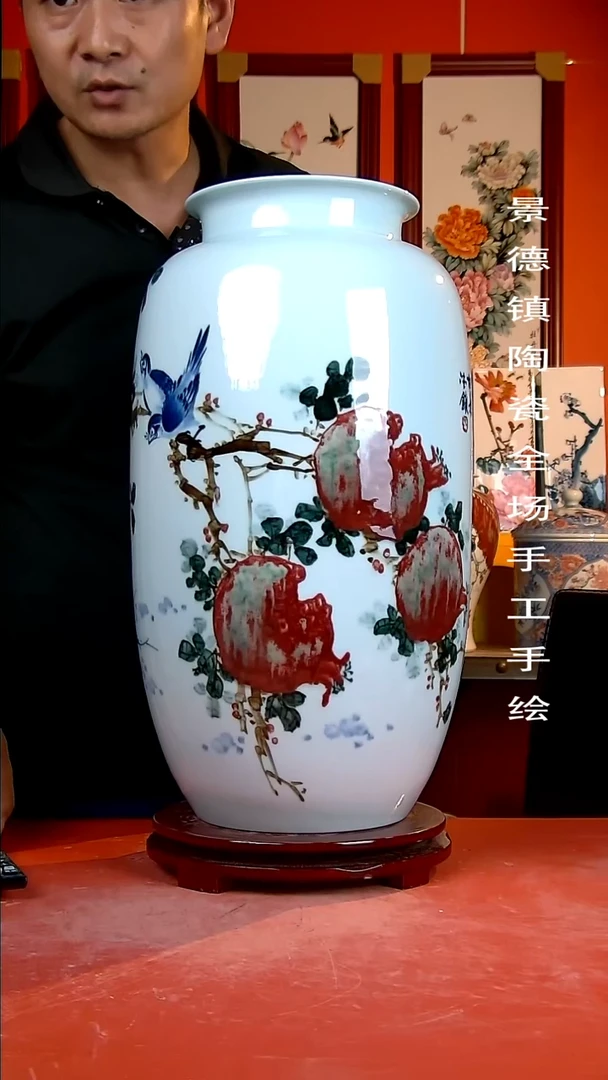 摆件景德镇陶瓷 手工手绘55