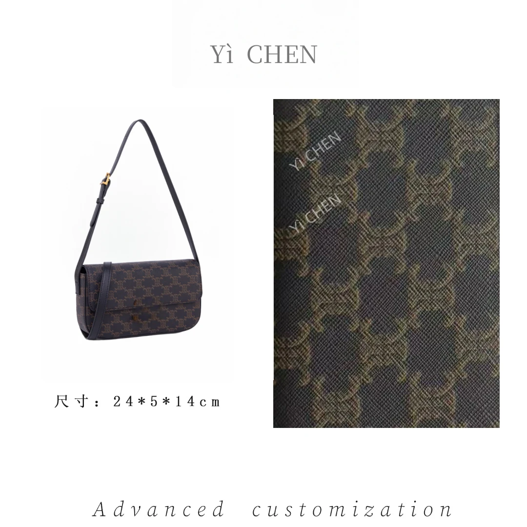 【Yì CHEN】QYX-9973-黑色简约时尚女士新款轻奢单肩斜跨包