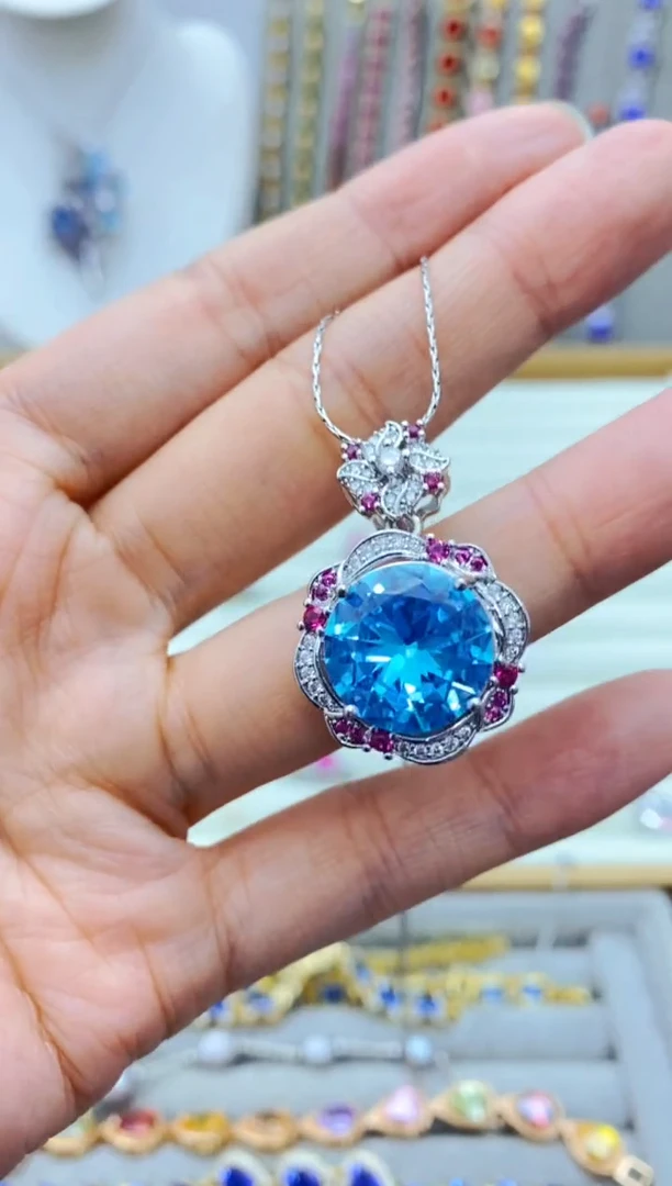 未镶嵌颈饰海蓝宝石1