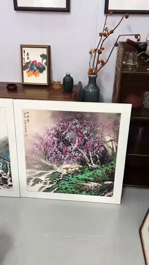 国画?董海军 80*80 桃花