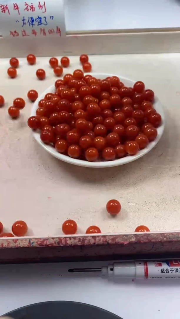 【闪购商品】南红玛瑙颈饰未镶嵌w2186满肉南红10mm*20颗