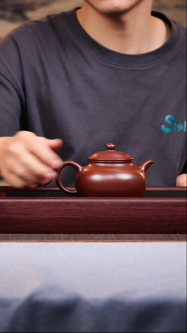 茶壶紫砂宜兴原矿紫砂作品  怀古