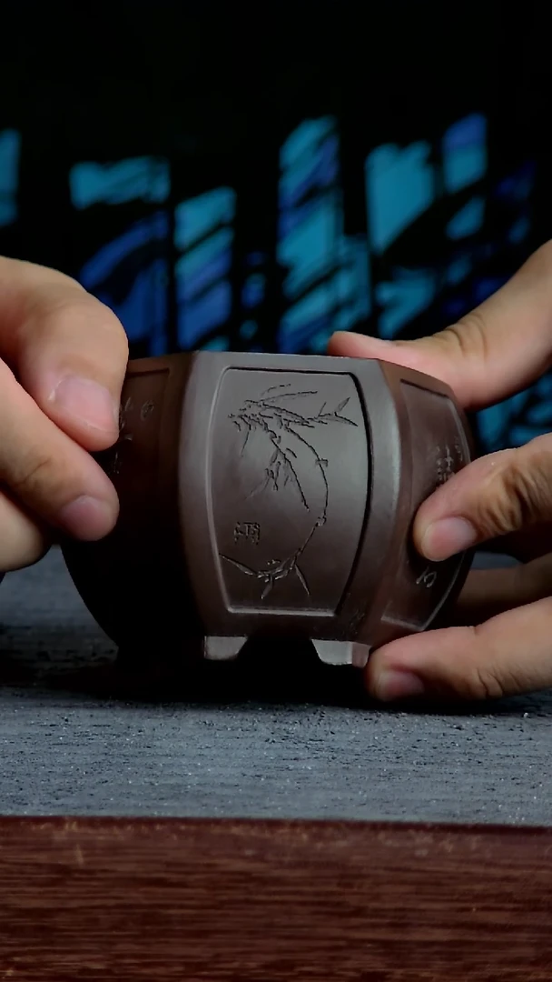 紫砂花盆6.5*5.5*5内径尺寸