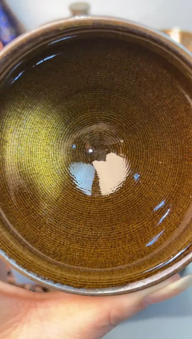 茶盏春申阁福利1只玉子束口-微微瑕