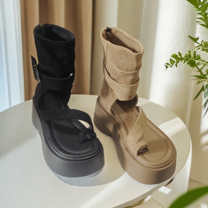 51（A51）微夏镂空高帮鞋套趾通用拉链高帮街头风夏季复古百搭16