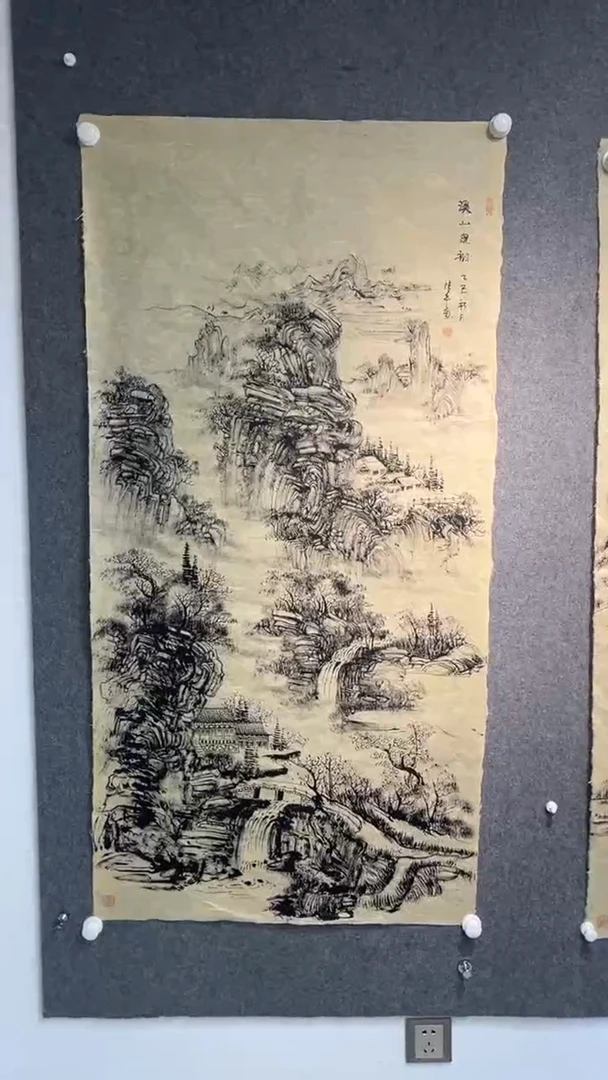 国画黄德中老师四尺