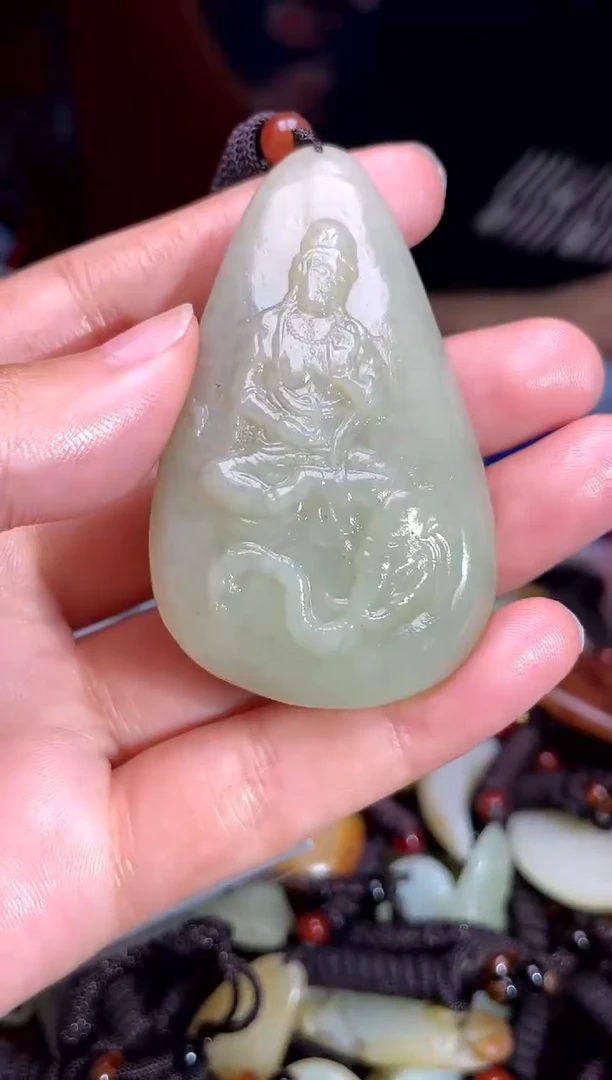 和田玉未镶嵌挂件1