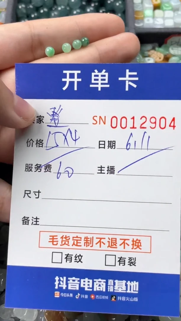 翡翠未镶嵌颈饰00012904