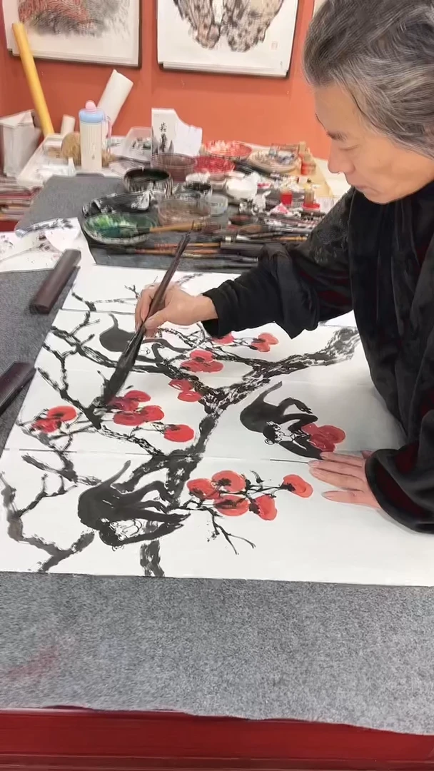 国画周大拙/国画/花鸟