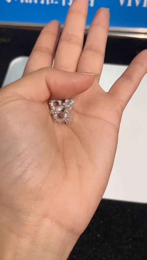 水晶手链未镶嵌1号小圆钻配件（6个一份））