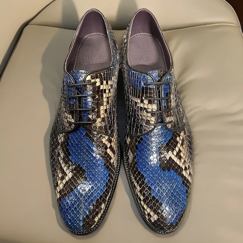 铁狮丹尼真皮琴底孟克正装鞋