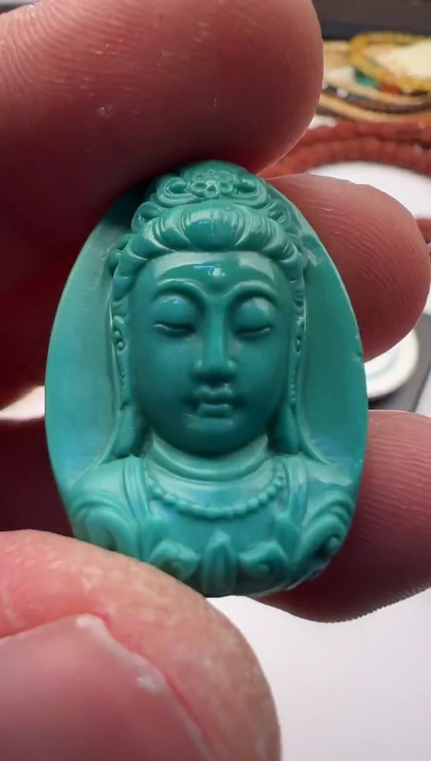 未镶嵌绿松石颈饰绿松石吊坠