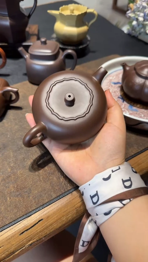 茶壶紫砂厌*柿柿如意