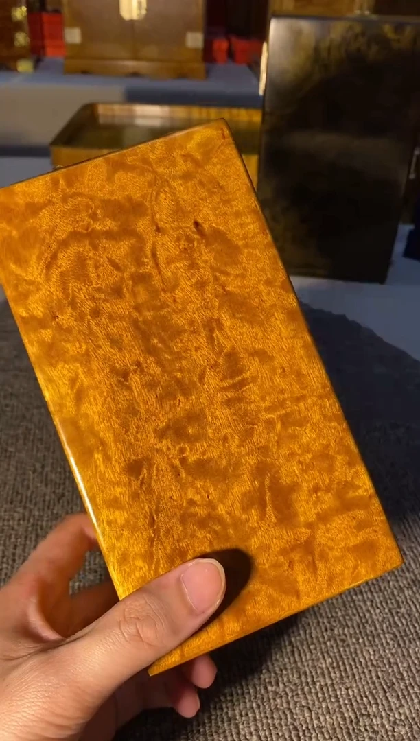 【闪购商品】金丝楠木艺金丝楠首饰盒F29