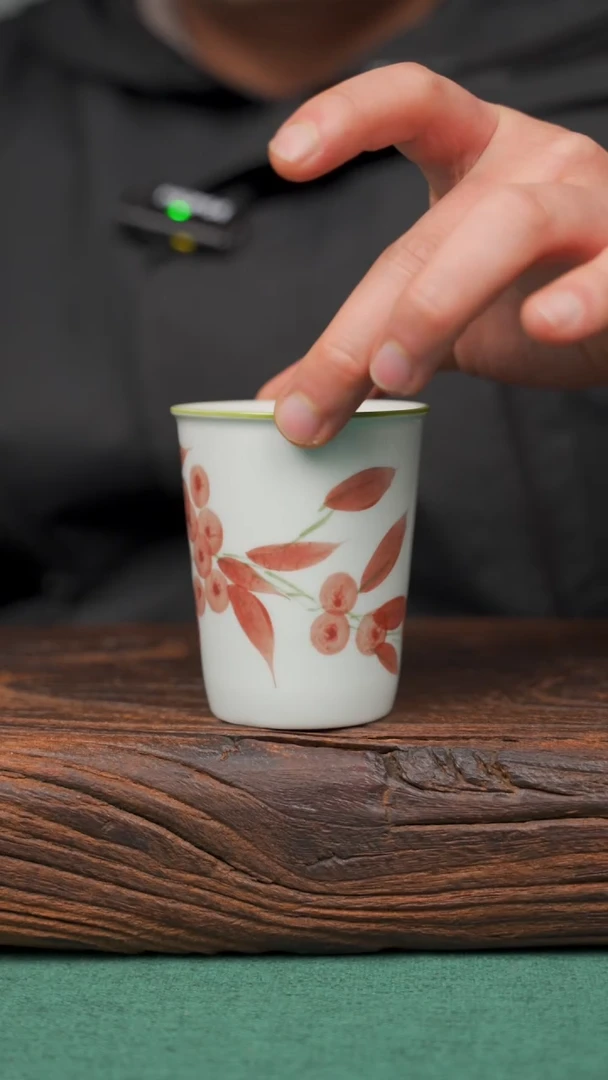 【闪购商品】瓷片16景德镇杯釉下手工手绘瓷器