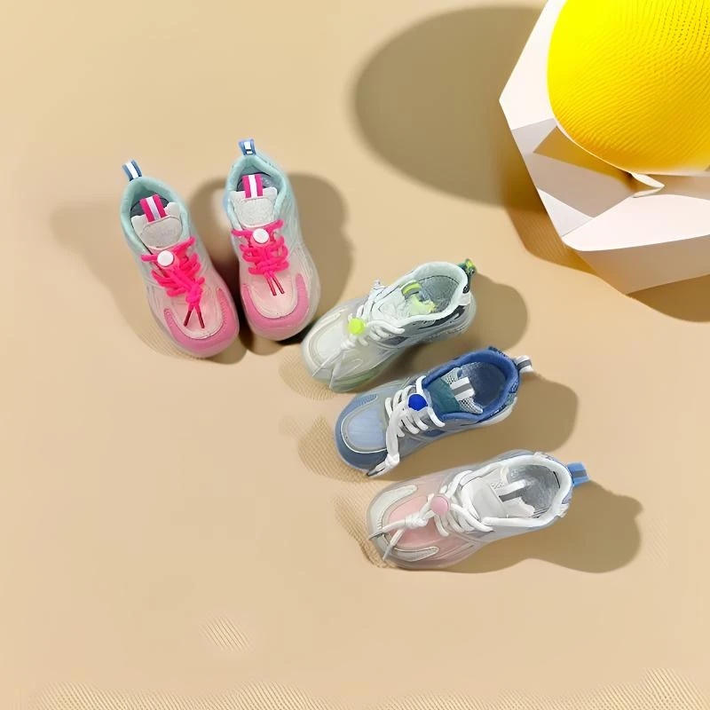 儿童运动鞋春夏款单网透气儿童老爹鞋防滑轻便男女童软底童鞋1075