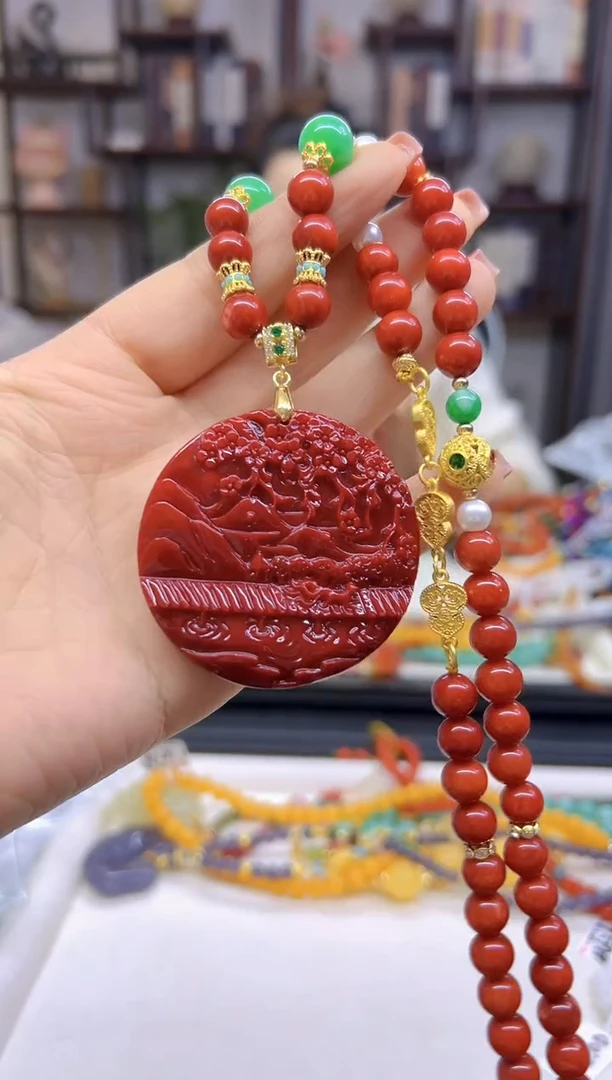 【闪购商品】翡翠毛衣链未镶嵌M347