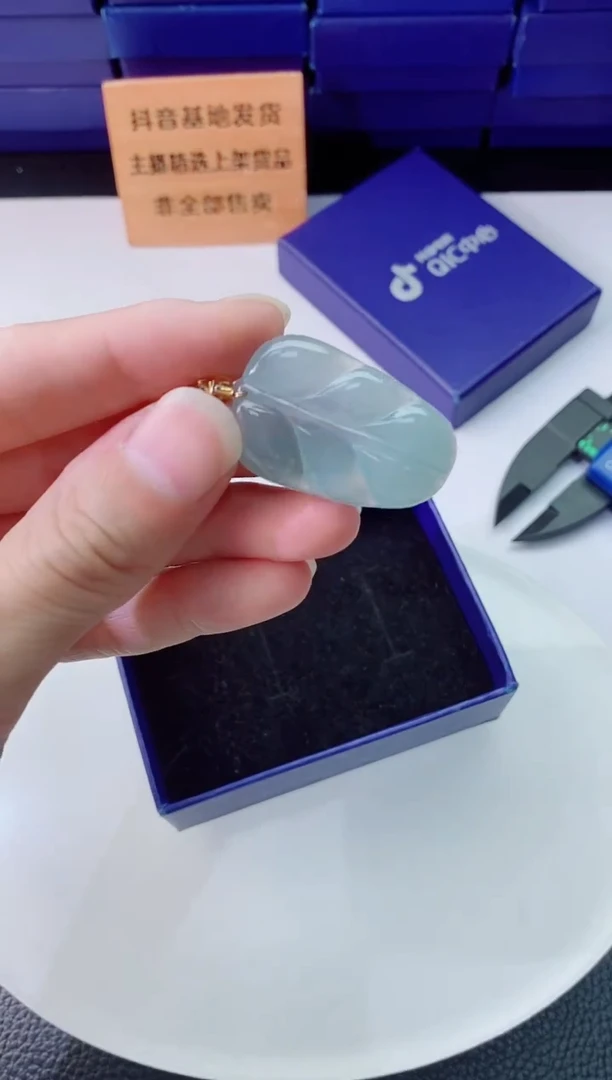 翡翠未镶嵌颈饰      `