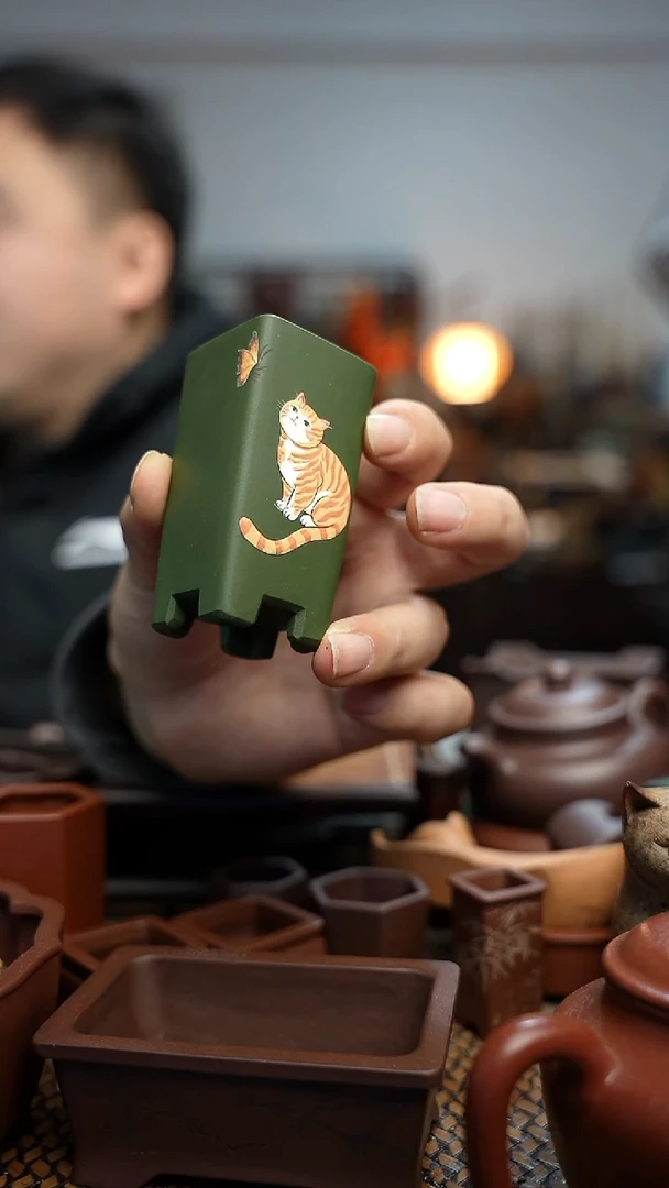 紫砂花盆長木軒精品紫砂