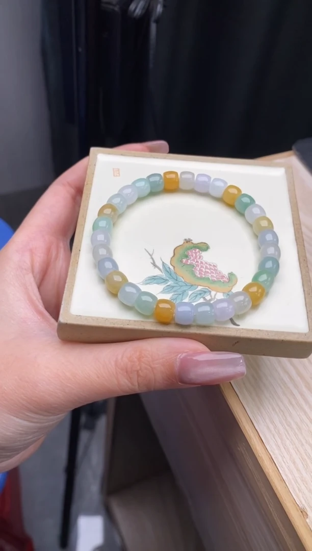 未镶嵌手链翡翠翡翠手串d2715