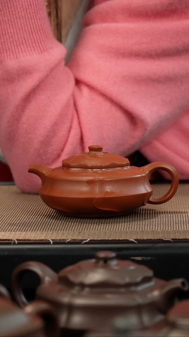 【闪购商品】紫砂茶壶生砂朱泥风隐居士