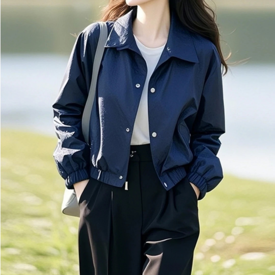 Mandsibil曼德西比利短款外套女春秋2025年新款小个子休闲上衣