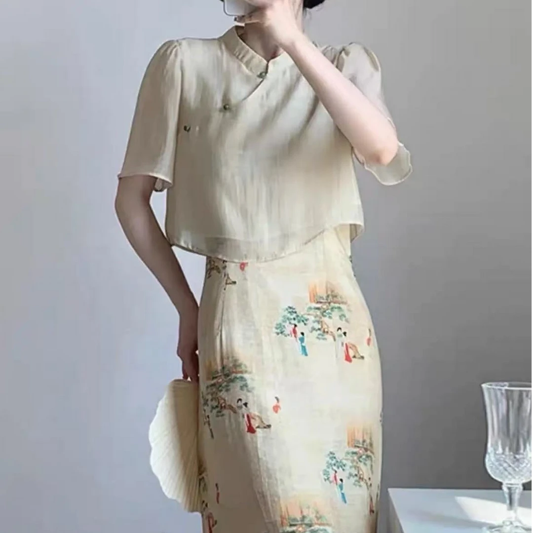 【AA】【1201-1300】汉派时尚单品女装连衣裙夏季少女复古春夏日常