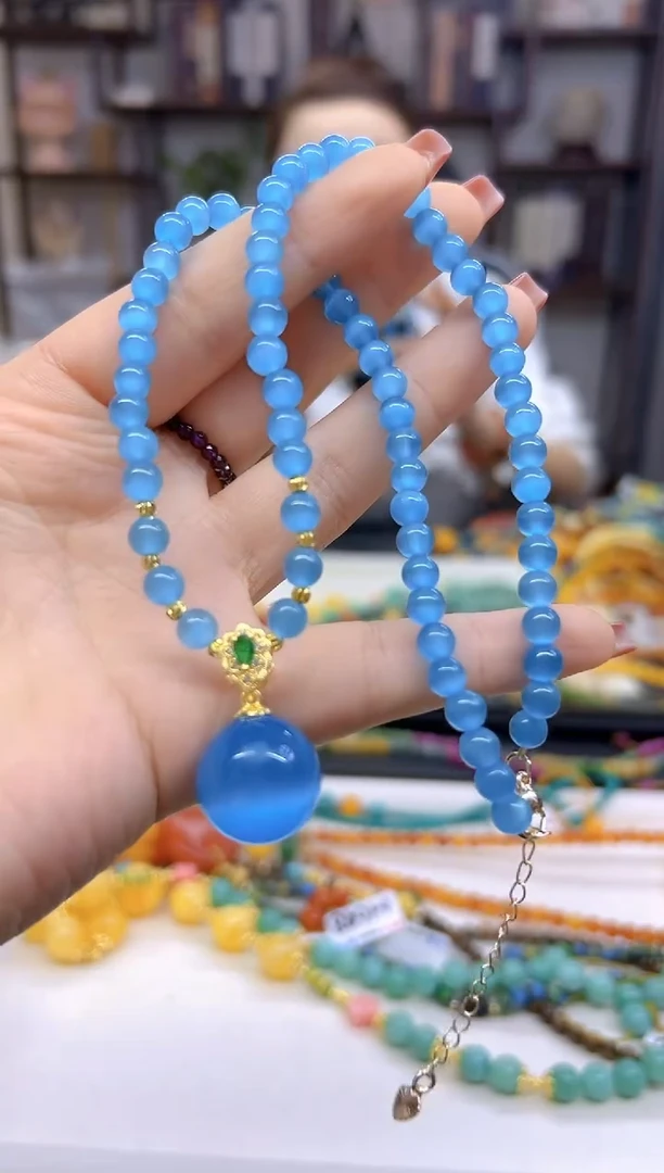 【闪购商品】碧玺猫眼颈饰未镶嵌X520